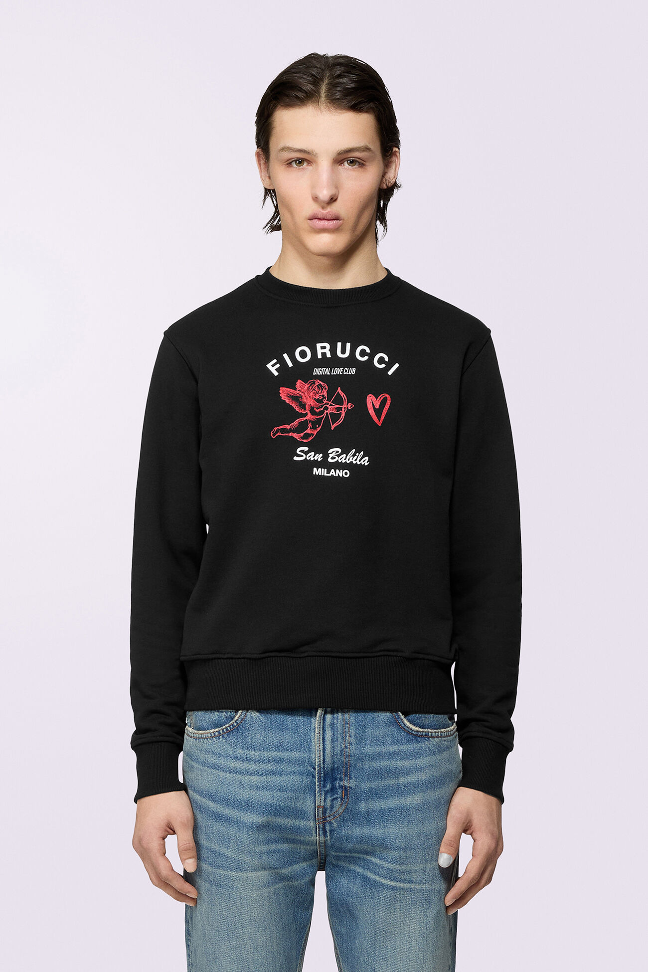 Unisex Digital Love Club Sweatshirt Black